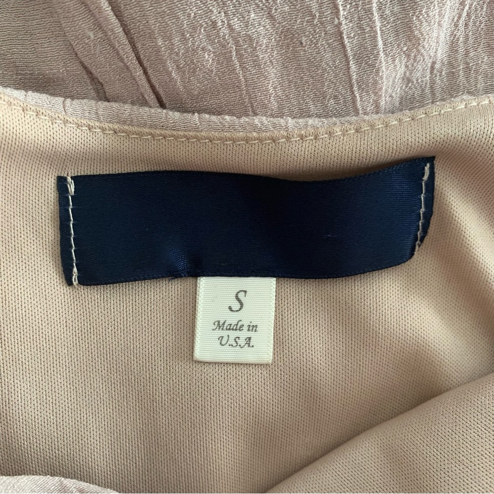 Francesca’s dusty pink taupe maxi dress summer boho coastal cottage fairy beach - Picture 8 of 8